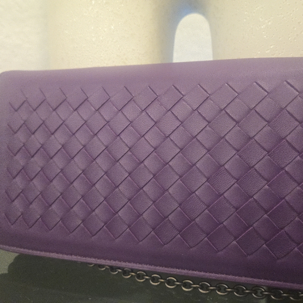Bottega Veneta Intrecciato Wallet on‎ Chain – Purple E U C - Picture 6 of 17